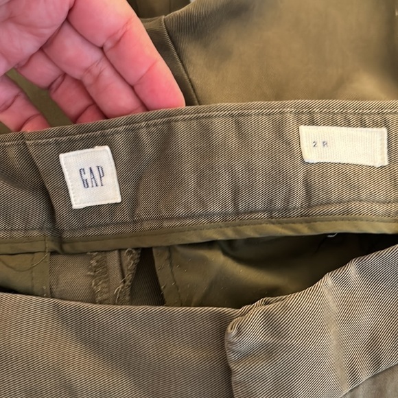 GAP Olive Green Lyocell Pants Size 2 Regular - Picture 8 of 9
